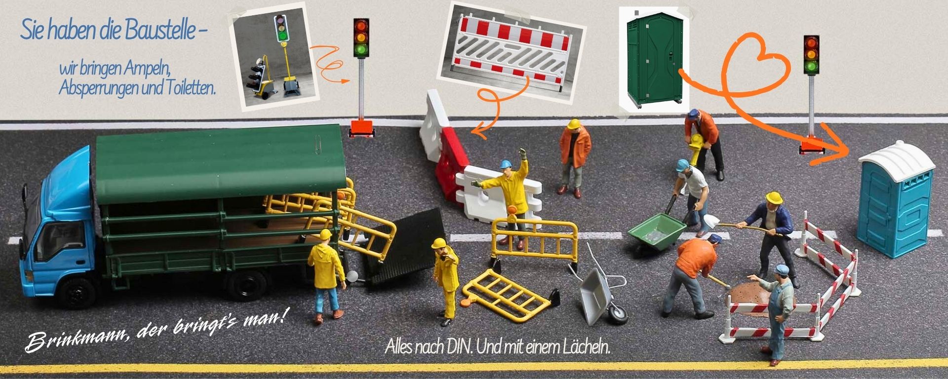 Brinkmann Baustellenservice in Dömitz – Mobile Toiletten, Verkehrszeichen & Lichtsignalanlagen